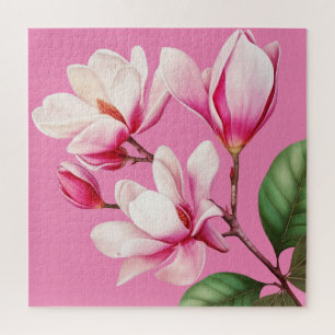Elegante einfache rosa Blumen-Blumenkunst