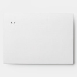 Elegante Einfache Rücksendeadresse Hochzeit