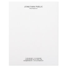 Elegante einfache Schwarzweiss-Schablone modern