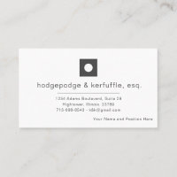 Elegante Einfachheit: Black & Gray Business Card