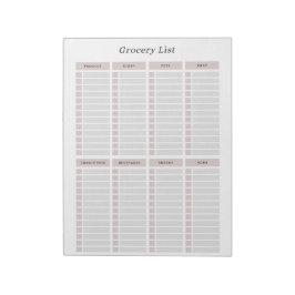 Elegante Einkaufsliste Einkaufsliste Minimalistisc Notizblock