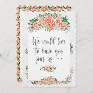 Elegante Einladung auf Leinenbestand