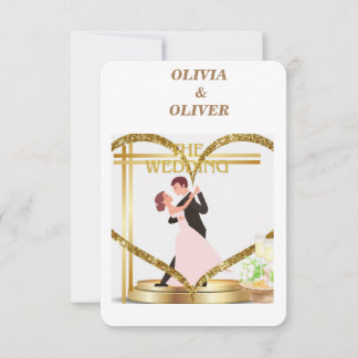 Elegante Einladung. Dankeskarte