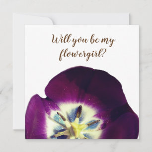 Elegante Einladung Werden Sie mein Blumenmädchen s