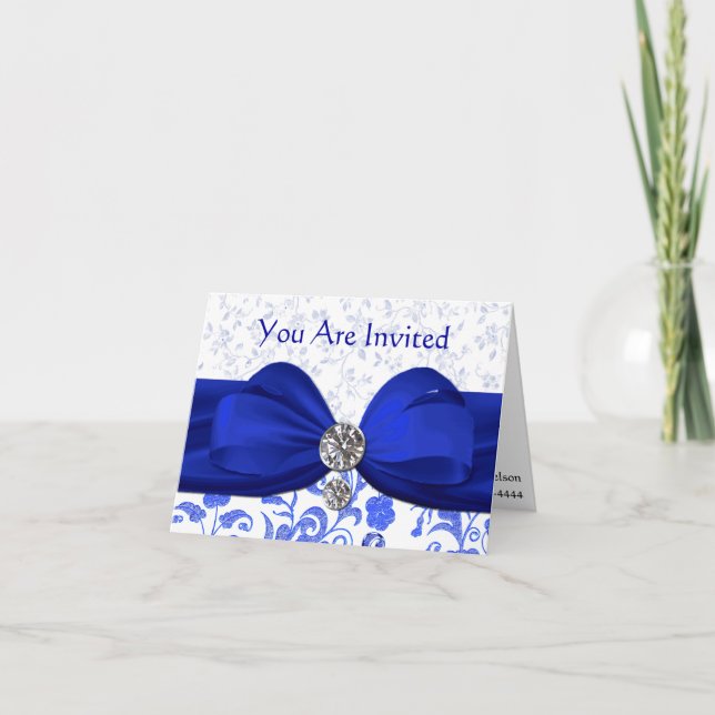 Elegante Einladung zum Geburtstag (Vorderseite)