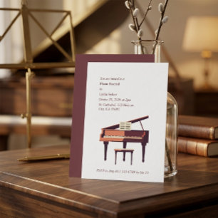Elegante Einladung zum Großpiano-Recital