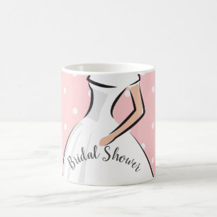 Elegante Einladung zum Hochzeitskleid Kaffeetasse