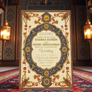 Elegante Einladung zum Islamischen Jahrgang Hochze