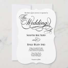 Elegante Einladung zur feierlichen Hochzeit
