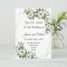 Elegante Einladung zur Hochzeit,