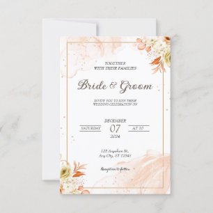 Elegante Einladung zur Hochzeit