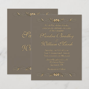 Elegante Einladung zur Hochzeit