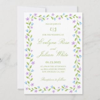 Elegante Einladung zur Hochzeit an der Grenze