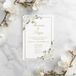 Elegante Einladung zur Hochzeit auf Spanisch