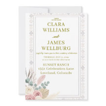 Elegante Einladung zur Hochzeit der Stammesflora
