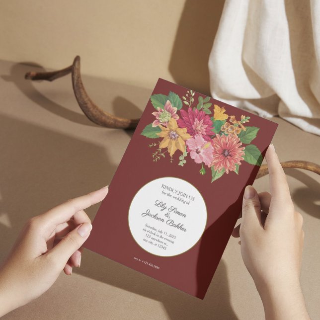 Elegante Einladung zur Hochzeit in Burgund (1)
