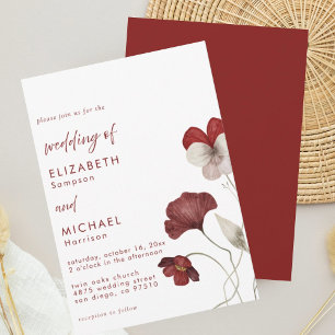 Elegante Einladung zur Hochzeit in Burgund