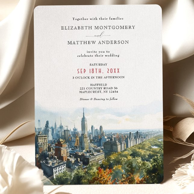 Elegante Einladung zur Hochzeit in New York City (Von Creator hochgeladen)