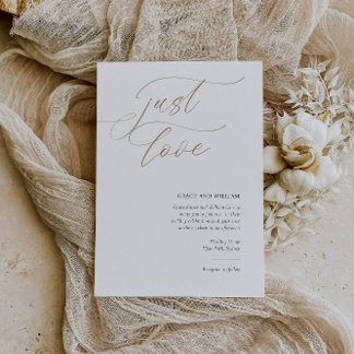 Elegante Einladung zur Hochzeit mit kalligrafische