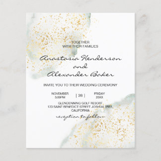 Elegante Einladung zur Hochzeitsfeier. Flyer