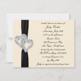 Elegante Einladungen für die Black Ribbon Bridal D