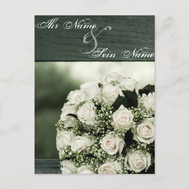 Elegante Einladungen für Hochzeiten (Vorderseite)