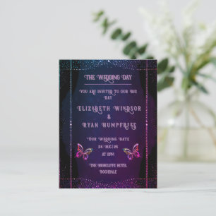 Elegante Einladungen zu Mauve und Gold Hochzeiten