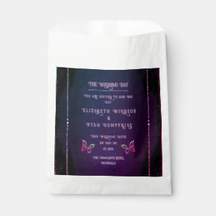 Elegante Einladungen zu Mauve und Gold Hochzeiten Geschenktütchen