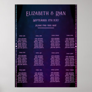 Elegante Einladungen zu Mauve und Gold Hochzeiten Poster