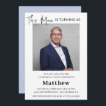 Elegante Einladungen zum 60. Geburtstag Männer Fot<br><div class="desc">Eleganter 50. Geburtstag Einladungen Männer Foto Moderne</div>