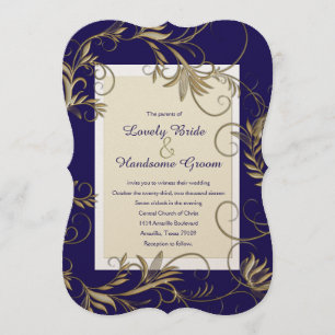 Elegante Einladungen zur Hochzeit von Schiffen und