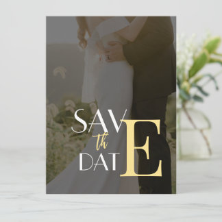 Elegante Einladungs-Flachbildschirm Save the Date