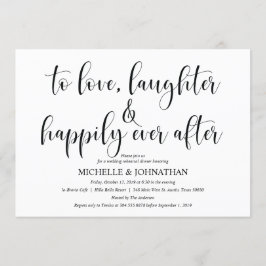Elegante Einladungs-Karte für Hochzeiten Probe Din Einladung