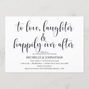 Elegante Einladungs-Karte für Hochzeiten Probe Din Einladung