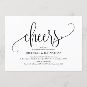 Elegante Einladungs-Karte für Hochzeiten Probe Din Einladung