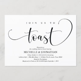 Elegante Einladungs-Karte für Hochzeiten Probe Din Einladung