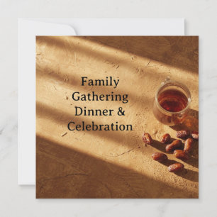 Elegante Einladungskarte für ein Abendessen