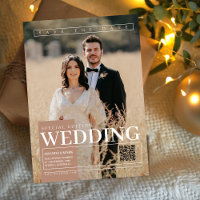 Elegante Einmalige Zeitschrift Cover Save the Date