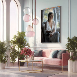 Elegante Einrichtung: Wasserfarben Kunst Poster