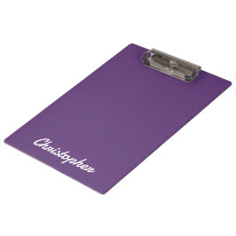 Elegante einzelne Einzelfarbe Minimalistisch Klemmbrett