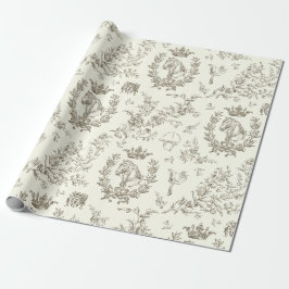 Elegante Elegant Chic Beige Reitausflug Geschenkpapier