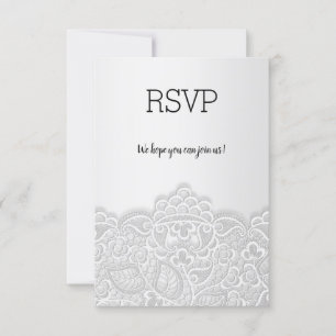 Elegante Eleganz und uAwg RSVP Karte