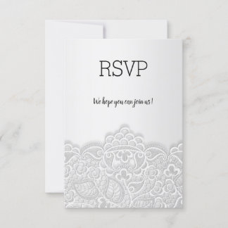 Elegante Eleganz und uAwg RSVP Karte