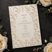 Elegante Elfenbein-Blumen-Barock-Hochzeit