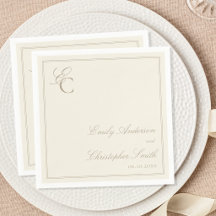 Elegante Elfenbein-Klassische Hochzeit