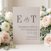 Elegante Elfenbein-Minimalismus-Hochzeit