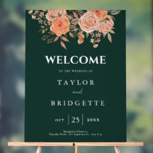 Elegante Emerald Green Floral Hochzeit im Herbst W