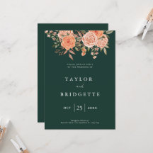 Elegante Emerald Green Floral Hochzeit im Herbst W