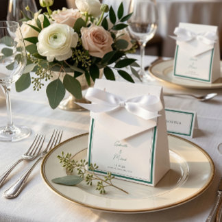 Elegante Emerald Green Gastgeschenk Hochzeit Box Geschenkschachtel