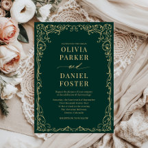 Elegante Emerald Green Minimalistisch Wedding